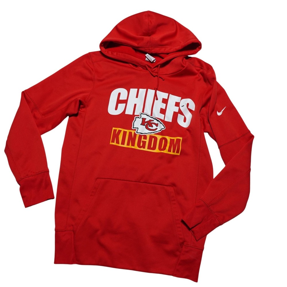 Kansas City Chiefs Hoodie Mens Small Red NFL Football Nike Kingdom Sweatshirt
